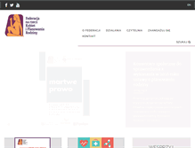 Tablet Screenshot of federa.org.pl